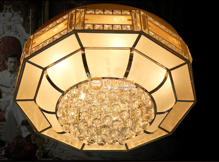 Đèn ốp trần pha lê hình đa giác CM253-3